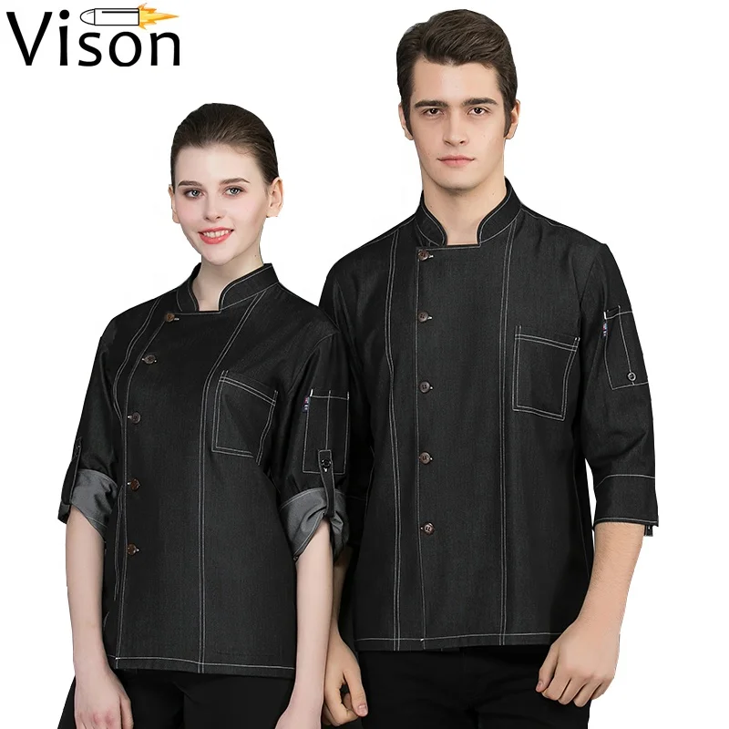 シェフ作業服デニム制服ホテルのフロントオフィス制服バリスタパンレストラン調理制服 Ropa デシェフ Buy レストランウェイター服ウェイトレス服制服デザイン制服デシェフ Product On Alibaba Com
