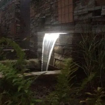 High Quality Low Price Artificial Modern Rock Waterfall Fountain Home Garden Artificial Stainless Steel Waterfall Accessories