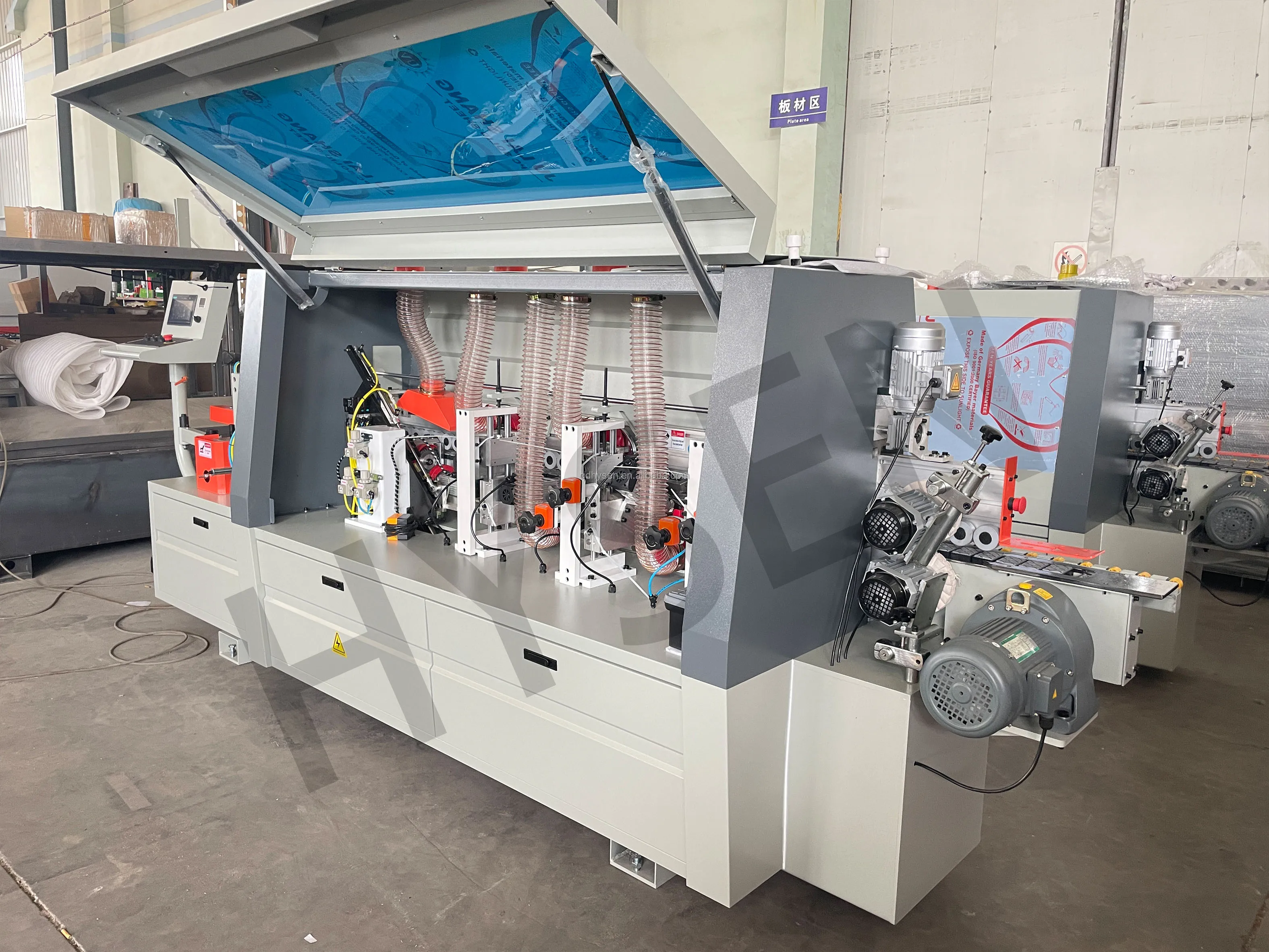 Fully Automatic CE Certified Edge Bander for Wood Furniture Cabinets PVC Edge Banding Machine Cleaning Buffing Glue Functions