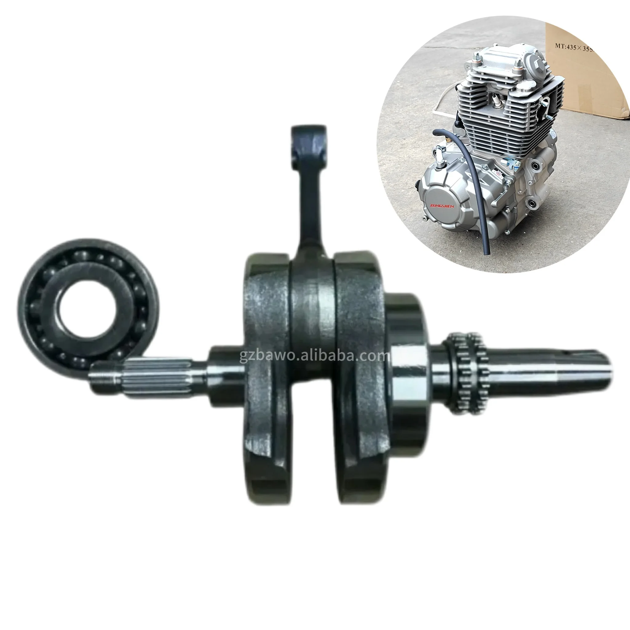 けんけんさん用　エンジンとパーツのみ Precision Engineered CB250-F ZS172FMM-3A Crankshaft by Zongshen