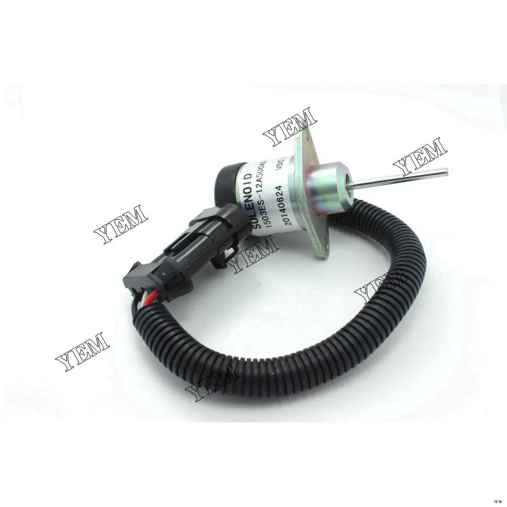 New And Genuine Fuel Shut Off Stop Solenoid 1503ES-12A5UC4S 1G925-60011 For Kubota V2003 Forklift Excavator Loaders