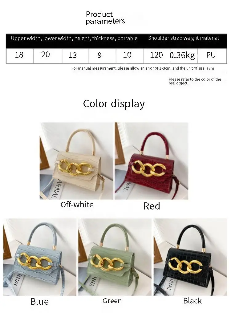 Autumn New Solid Color Retro Texture Foreign Stone Pattern Fashion Korean Version Of Simple Crossbody Shoulder Handbag