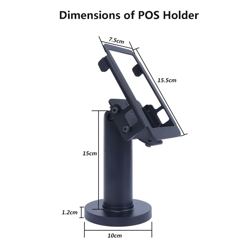 OEM POS Terminal Stand Anti-theft Adjustable POS Swivel Credit Card Display Stand for A920 Pro POS System