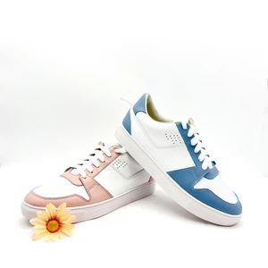 100% Genuine Leather Breathable Casual Sneaker Shoes for Women Classic Leisure Style Fashion Trend for Autumn & Spring