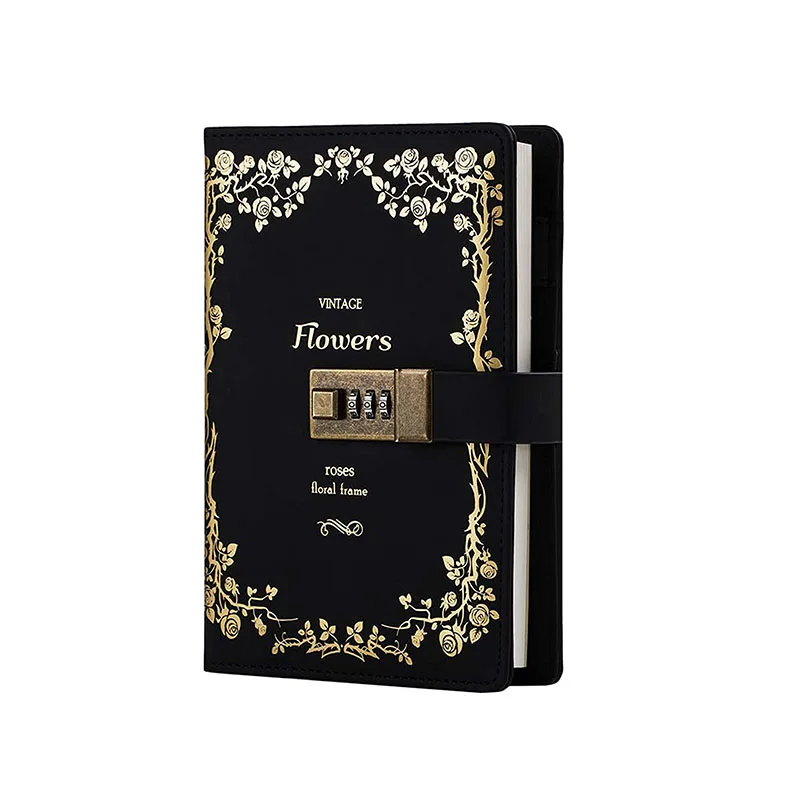 Hot Sale Personal Diary Secret Notebook With Combination Lock Journal For Adult Women A5 Custom