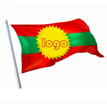 Free Sample Custom Promotion National Digital Flag Printing Flags Polyester Oromo Flag