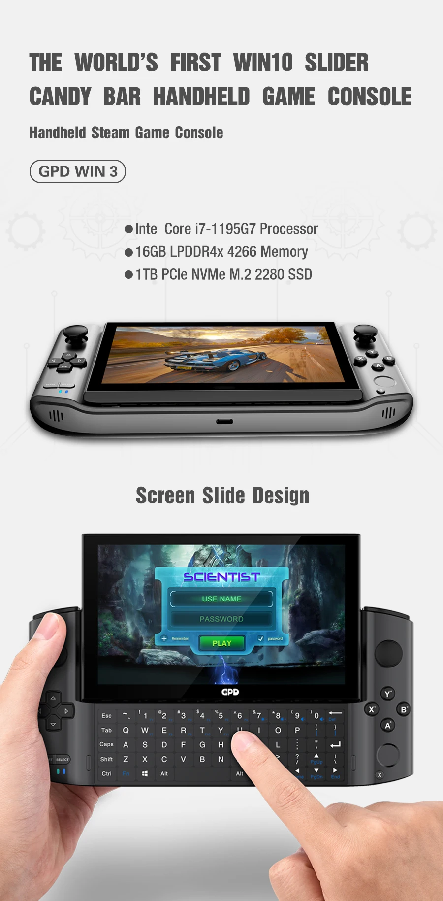 GPD Win 3 i5-1135G7 5-Inch Gaming Pocket Laptop