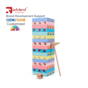 Educational Wooden Stacking Blocks Games Building Blocks Toys for Kids Kitchen & Food Category