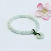 Green Donut Myanmar Jade Bracelet 6mm FC2040908