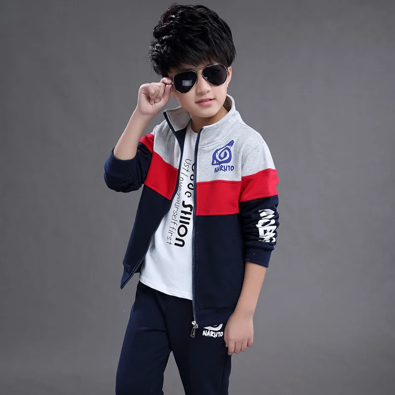 2020 Spring and Autumn Long Sleeves 3 Piece Kids Baby Boy Clothes Clothing Set