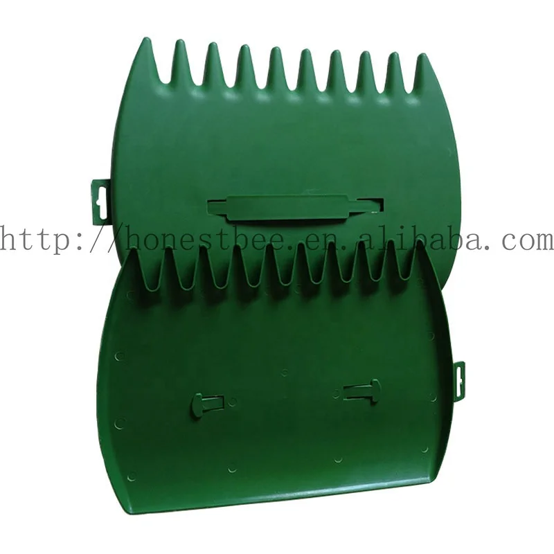 
Садовый пластиковый захват для зеленых листьев ручные грабли ручной сборщик травы листьев мусора 