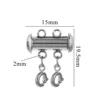 Boucle à ressort en acier 6mm-2 trous