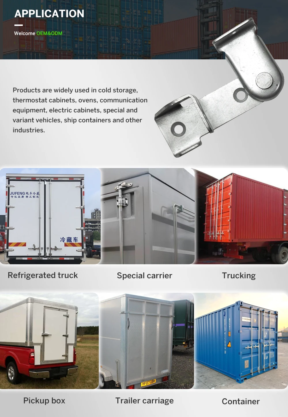 High Quality versand container lock cam und keeper Container Cam Keeper factory