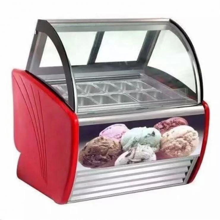 Factory Supplying Display Freezer Ice Cream Small Showcase With