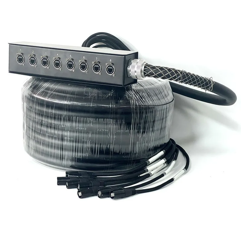 RJ45 8 Channel Network Cable CAT 6 Male to Female Black 50M| Alibaba.com