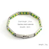 Pulsera de acero-Amarillo+Verde