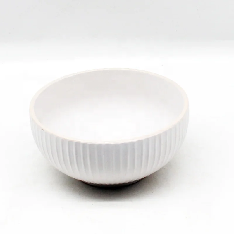 Cerámica Vajilla Blanca Relieve Juego De Vajilla De Porcelana