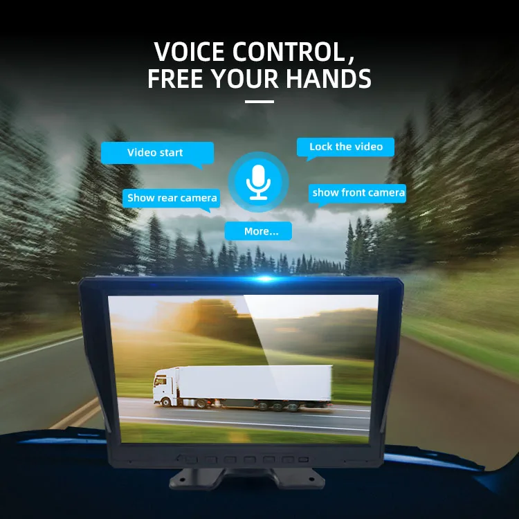 Wemaer 10 Inch Truck Camera Monitor 15m Rear Cable BSD Blind Spot Pedestrian Detection Camera Monitor System for Truck details