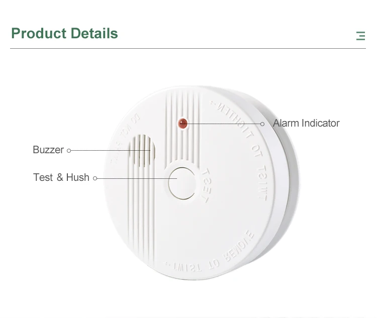 Smoke Detector Fire Alarm For Home Alarm System - Buy Smoke Detector ...