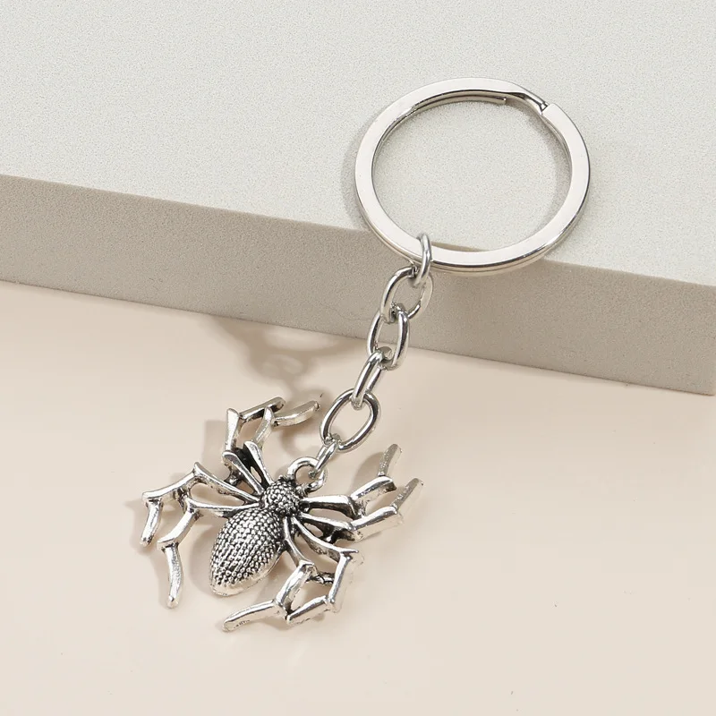 Wholesale Key Ring Halloween Metal Spider Web Keychain For Decoration ...