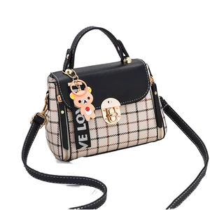 Hot Selling Fashionable Ladies Handbag with High Quality Luxury Cross-body Bag for Women Plaid Pattern Small Square Bag