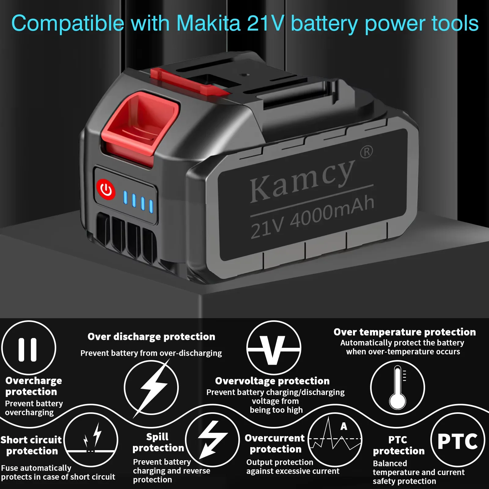 Wholesale 21V Battery Replacement for Makit_a_ Lithium Ion Battery  Cordless Tool Garden Tool Battery