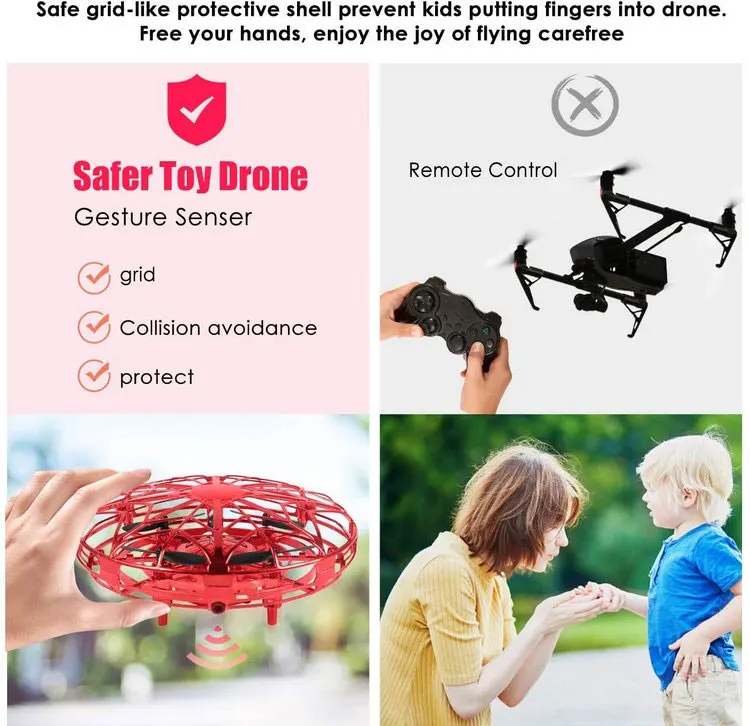 Dimdu Induction Aircraft Anti-collision Hand Ball Flying Toys Gift Suspension Induction Children Flying Spinner Ball