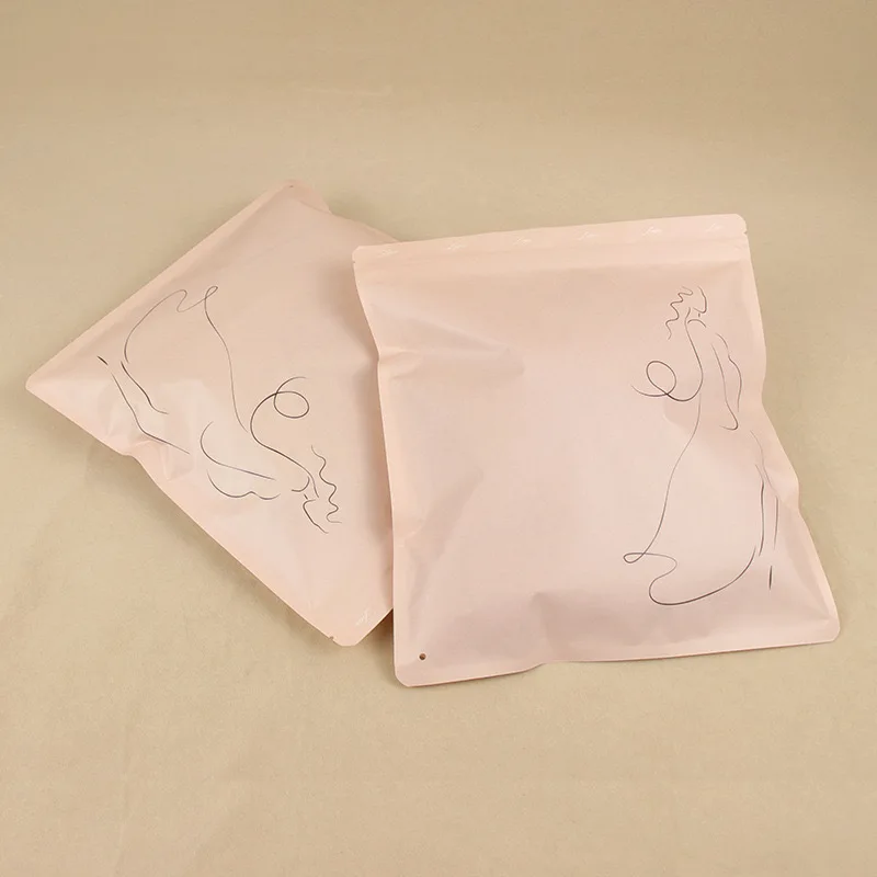 Fashional Customized Printed Stand up Kraft Paper Bag for Food  5x7 Kraft  Stand up Pouches China Nepal Pakistan