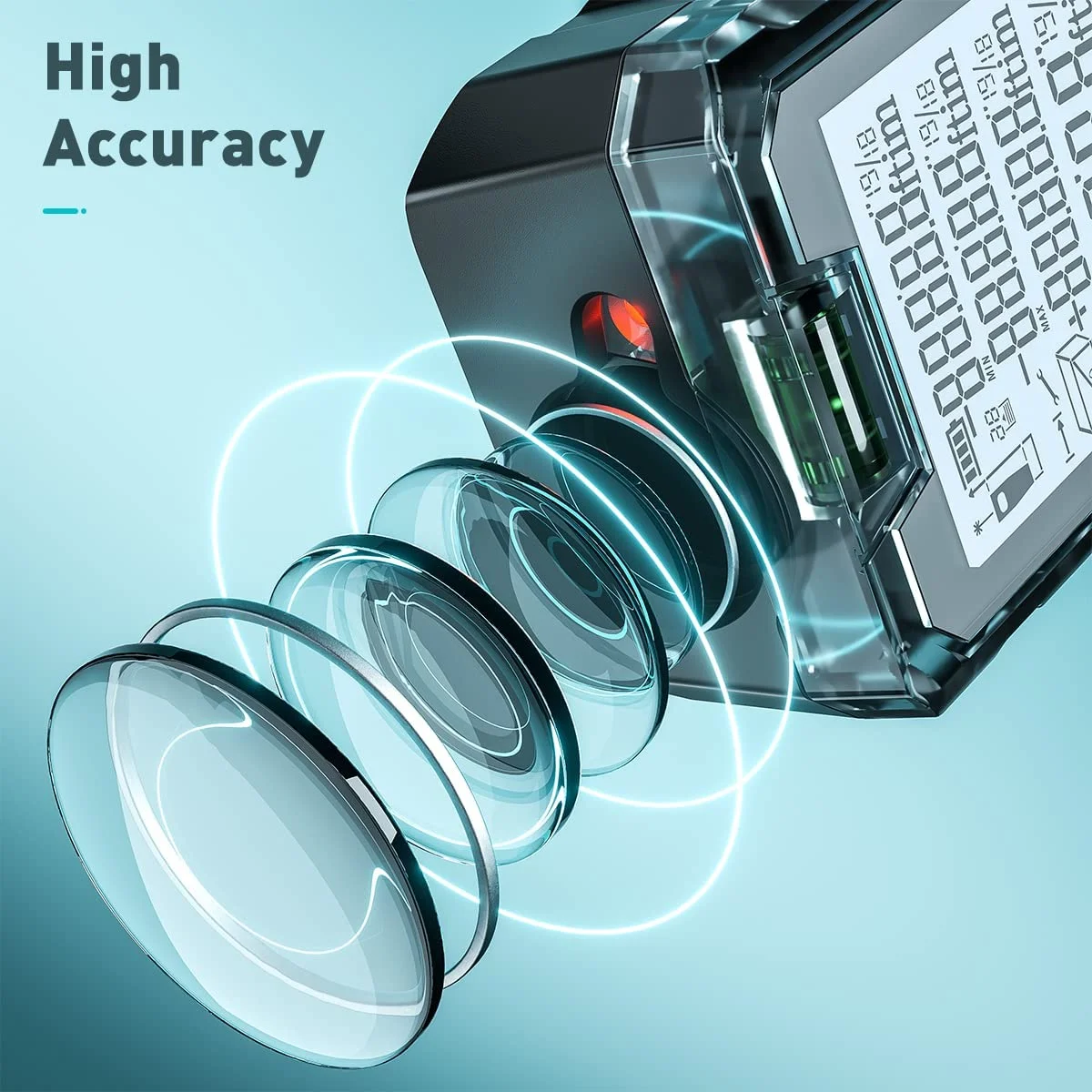 Decteam Portable 120M Laser Distance Meter Measuring Tools
