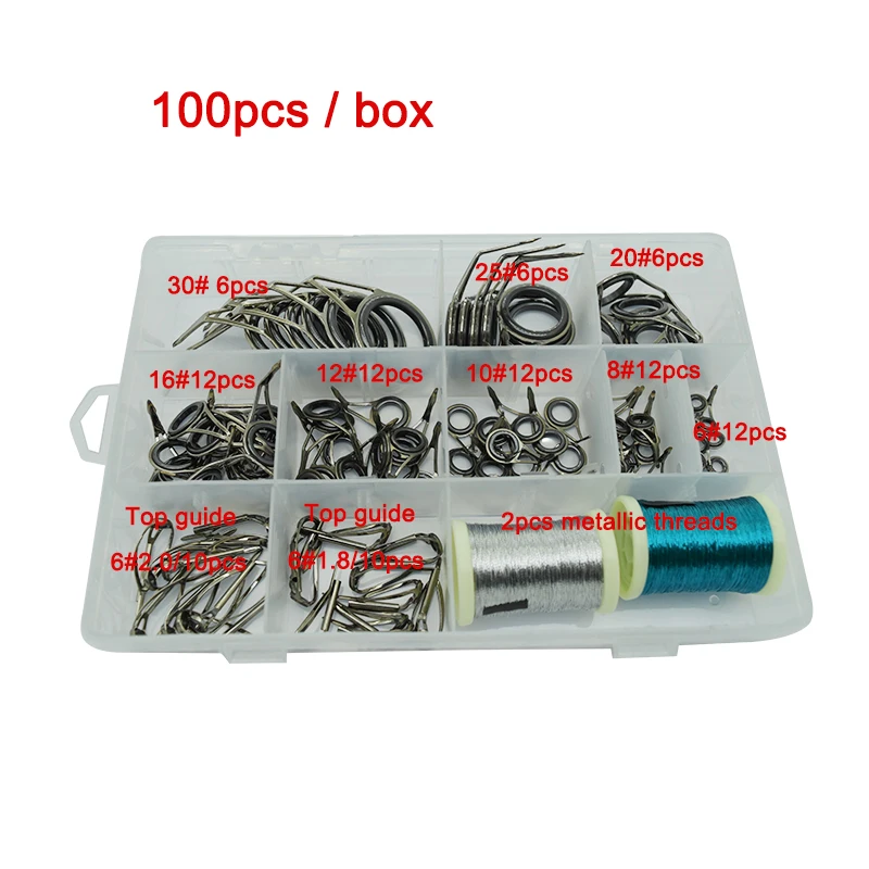Cheap O Ring Fishing Eye Ceramic Ring Tackle Box Accessories Tip Repair - Foto 8