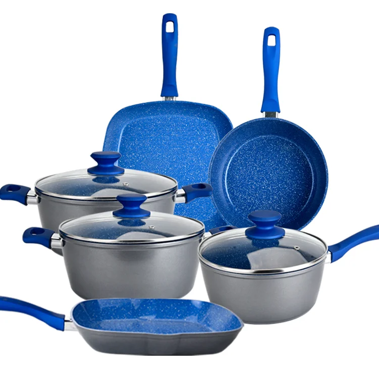 Aluminum Cookware Set Non Stick Coating,Granite Cookware Set