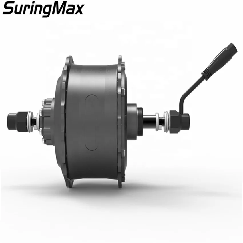 Мощный велосипед из алюминиевого сплава с толстыми шинами 170 мм 190 мм Электрический велосипед 36 В 350 Вт толстые шины задний мотор-ступица