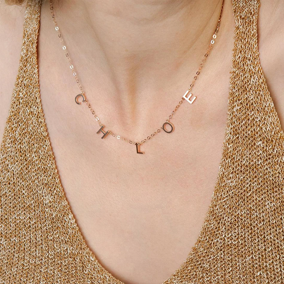 Women Jewelry Chain Initial Letter 