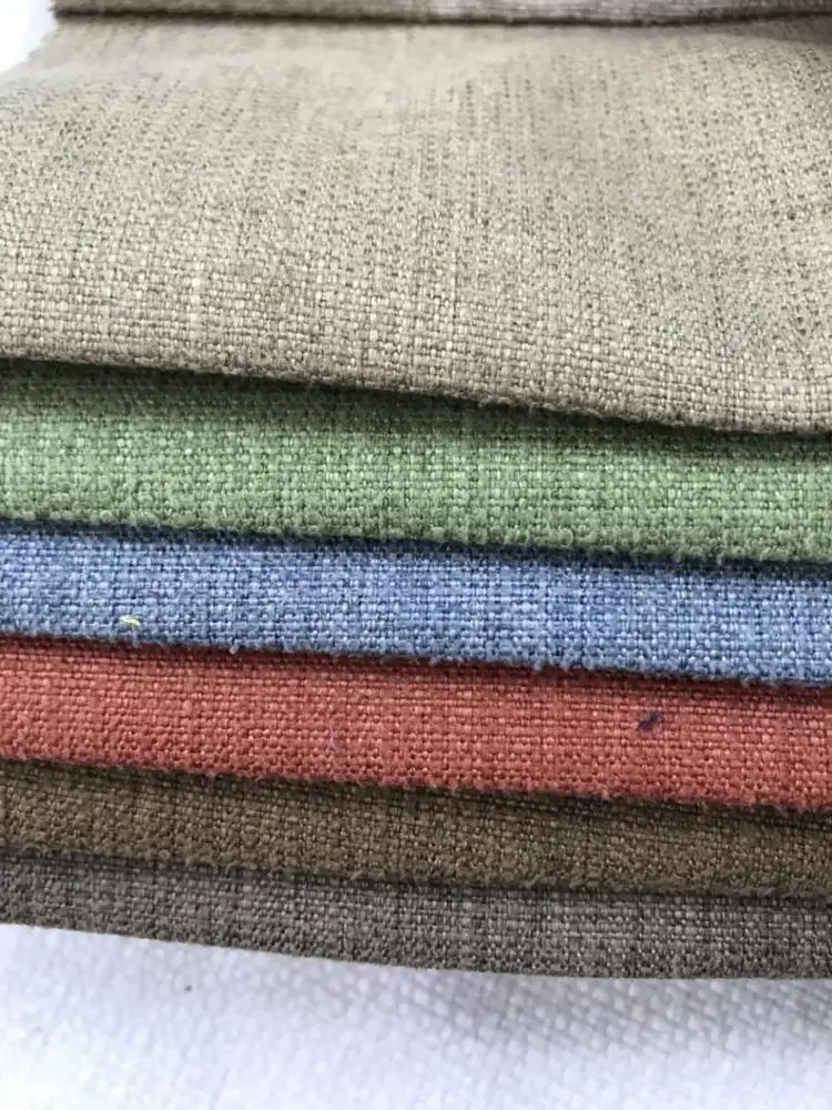 Однотонные льняной подушки декоративные ткани