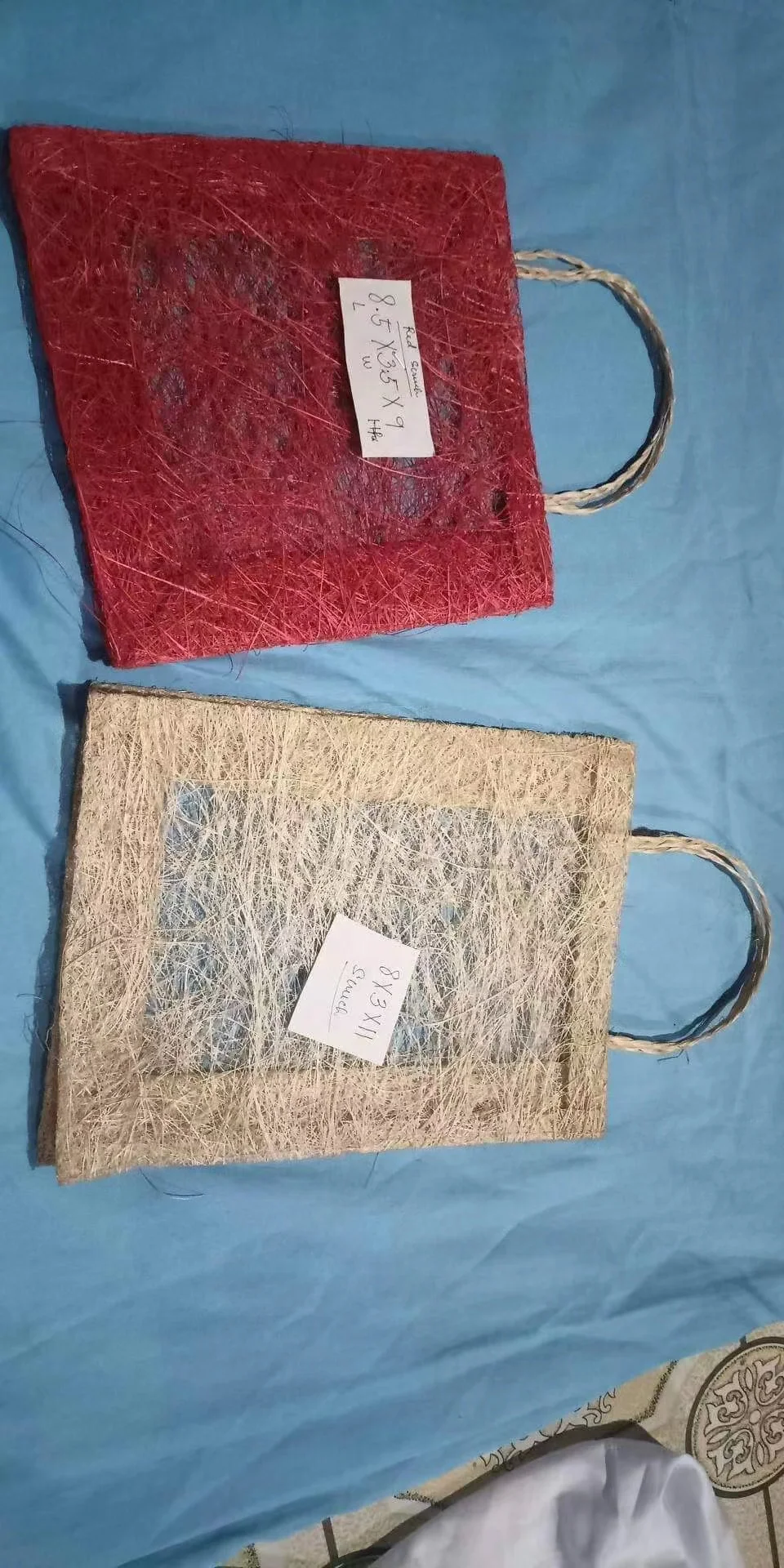 Abaca Ecofriendly Recycling Hand Weaving Gift Bags Used For Wine Hand