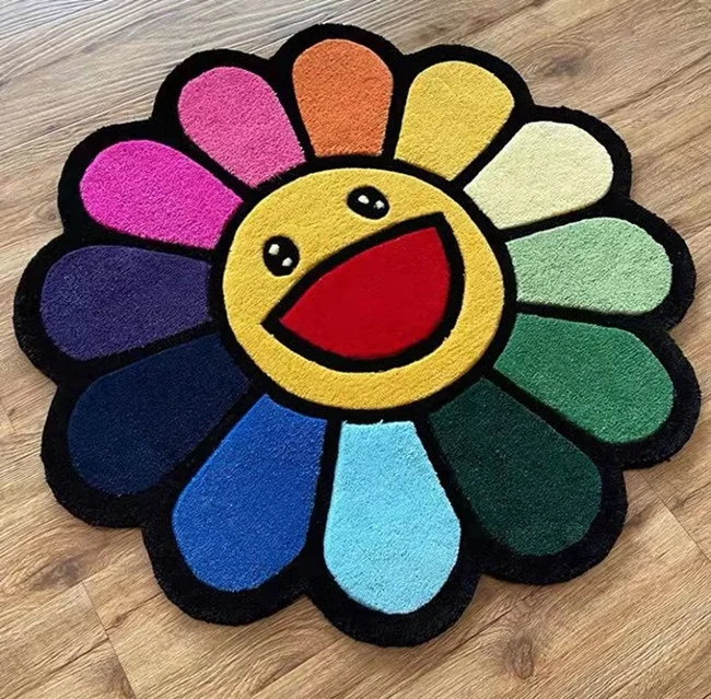 Looking to create a set of rugs similar to this not well versed in anime  What other characters would be good to include  rTufting