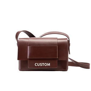 Best Stylish Vintage Lady Genuine Leather Women's Handbag Customizable Luxury Crossbody Messenger Bag Single Strap Cover