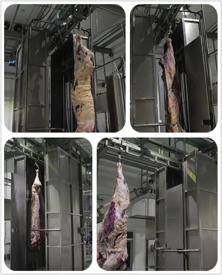 Cattle slaughterhouse line high pressure water spray cattle cleaning machine