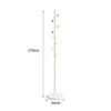 Round disc style, white stand, white base, marble base
