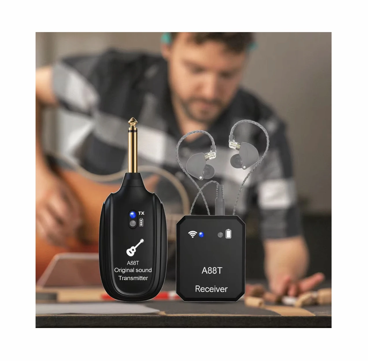 Alibaba.com: A88T Wireless Ear Monitor System, stereo stage performance ...