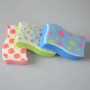 2026 New Home and Kitchen Product Colourful Composite Sponge PU Sponge with Non-woven Fabric Oil-absorbing Sponge with Cube