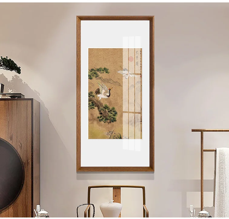 Custom Personalized Natural Solid Wood Picture Frames Wooden Displays Photos Rustic Big Frame with Mat Hanging Tabletop