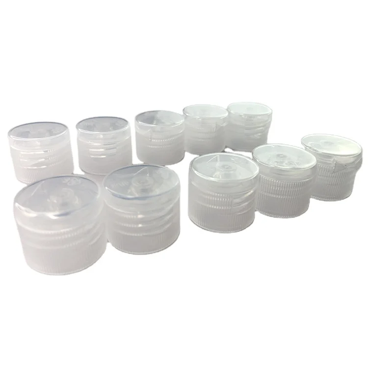 Plastic sub-bottling bottle caps shampoo detergent emulsion plastic caps daily care pp plastic butterfly flip top cap flip top