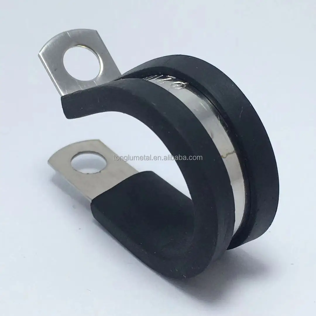 Rubber Lined R Type Cushioned Clips - Reliable Hose Clamps
