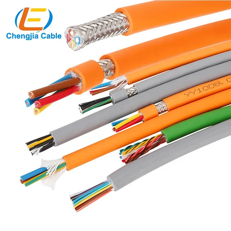Cables de movimiento industriales de la cadena de suministro de energía YY508