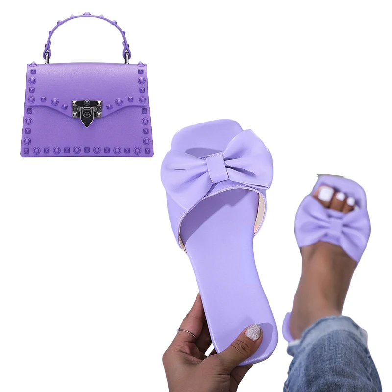Summer Shoes And Purse Set Large Jelly Pvc Purses And Bags Handbags For