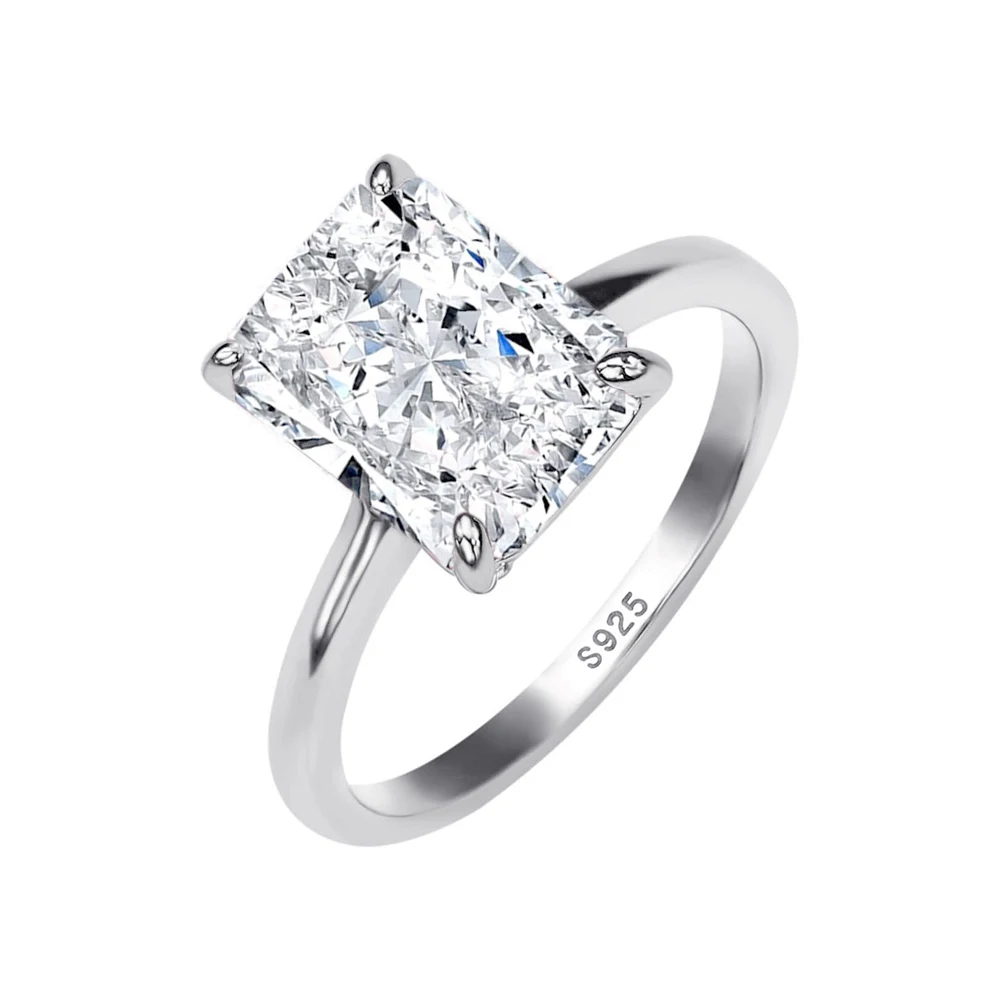 Shop Foxi's 8A Iced Cut Pink Stone 925 Silver Ring for Women
