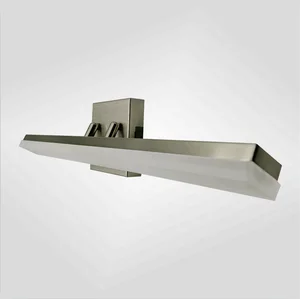 Factory Customization Adjustable 24inch Chrome Acrylic Lens Wall Vanity Lights Bathroom Mirror With Led Light