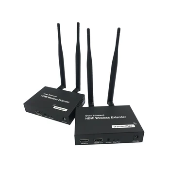 2021 Hot-sell Wireless HDMI Extender 100M 200M 2.4G/5G Dual Band 1080P WiFi HDMI Transmitter Receiver With IR Loop