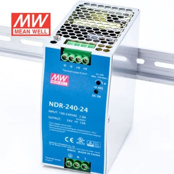 MEANWELL NDR-240-24 Din Rail Power 240W 24v 10A Power Supply with  Switching power supply Hot on sale